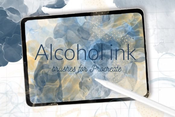 Alcohol Ink Brushes for Procreate: Elevating Digital Fluid Art