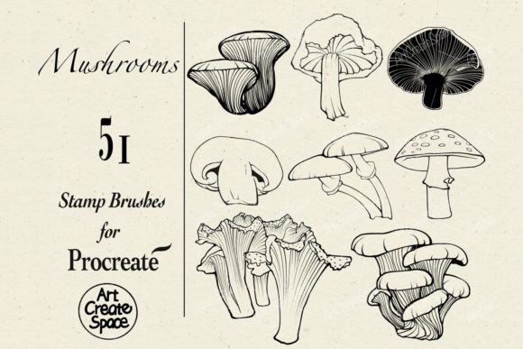 Bringing Nature to Your Canvas with Mushroom Procreate Brushes
