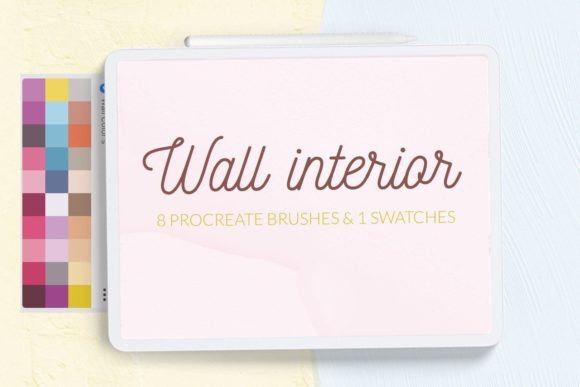Enhancing Digital Interiors with Wall Texture Procreate Brushes