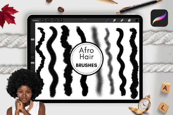 Evaluating Afro Hair Procreate Brushes for Digital Character Design