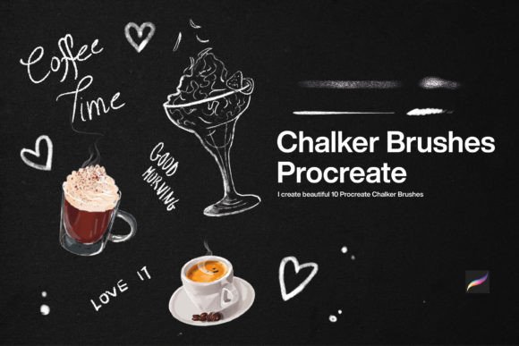 Master Chalk Art with 10 Procreate Brushes