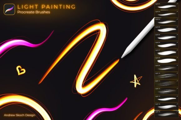 Mastering Digital Luminescence: Elevating Art with Light Painting Procreate Brushes