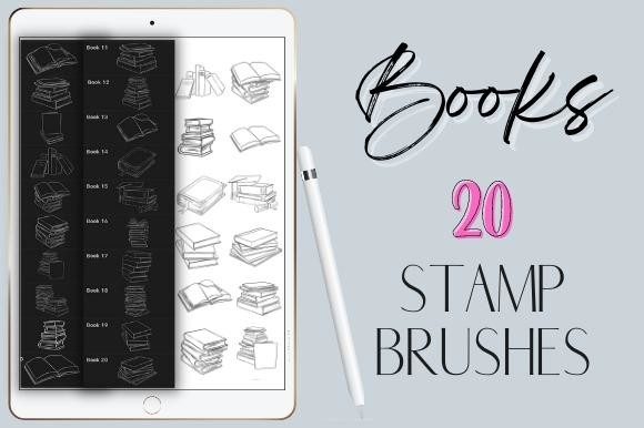 Procreate Book Stamps Brushes Set