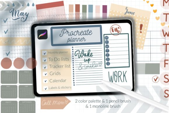 Streamline Your Digital Workflow: Mastering the Procreate Planner Brushes. Basic Kit for Efficient Planning