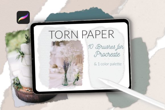 Torn Paper Brushes for Procreate: Edge Effects